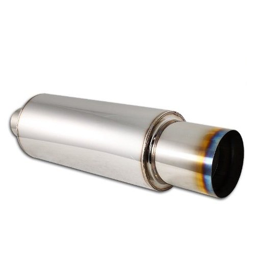 Buy 4 INCH N1 Burnt Titanium Color Tip Stainless Steel Weld On Exhaust