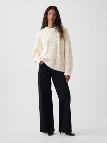 Image of Gap Women's Cable Crewneck Sweater