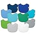 green sprouts Stay-dry Bibs (10 pack) | Ultimate protection from drools & spit ups | Waterproof protection, Adjustable hook-&-loop closure, Machine washable