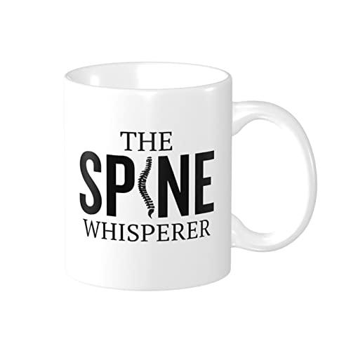 Divertida quiropráctica taza quiropráctica idea de regalo The Spine Whisperer,Whitecups taza de café taza de té