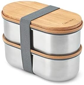 BLACK + BLUM Bento Box, Bamboo, Almond, 1 Litre