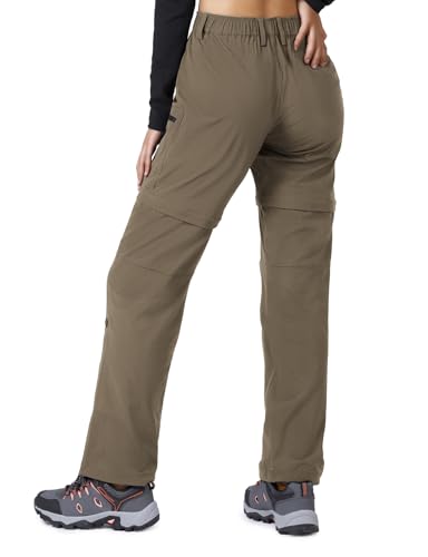 Image of Cycorld Women's-Hiking-Pants-Convertible Quick-Dry-Stretch-Lightweight Zip-Off Outdoor Pants with 5 Deep Pockets