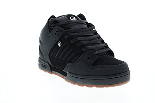 DVS Men's Skateboarding Cross Trainer, Black Black Gum Nubuck, 10