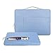 MOSISO Laptop Sleeve Compatible with MacBook Air/Pro, 13-13.3 inch Notebook, Compatible with MacBook Pro 14 inch M3 M2 M1 Chip Pro Max 2024-2021, Polyester Multifunctional Briefcase Bag, Serenity Blue