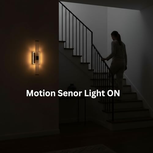 Image of 20 Inch LED Vanity Light Bar with Motion Sensor, Dual LED Source | 4 Lighting Modes (incl. Night Light) | 3000K Warm White, Dimmable, CRI 90+, 1040LM, ETL Listed (Chrome)