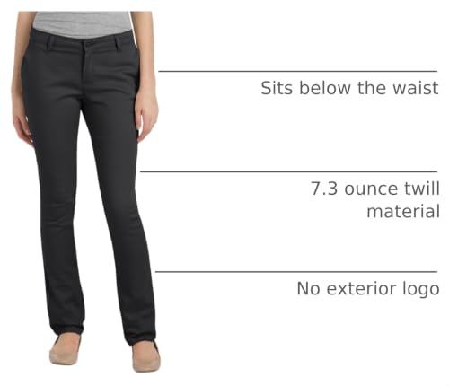 Image of Dickies Girls' Plus Size Stretch Straight Leg Pant