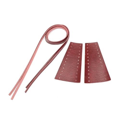 Couvre-poignées en cuir de guidon 22mm pour moto robuste au look custom rétro