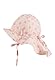 Sterntaler Sonnenhut Streublumen - Mädchen Sommerhut zum Binden - UV-Schutz 30 Mütze mit Nackenschutz - Größe verstellbar - Futter aus Batist (Bio) - Baby und Kinder Kopfbedeckung - zartrosa, Größe 41