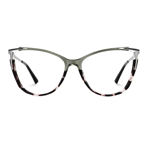 Zeelool Glasses Frame for Women, Cat Eye Eyeglasses Eyewear with Clear Lenses