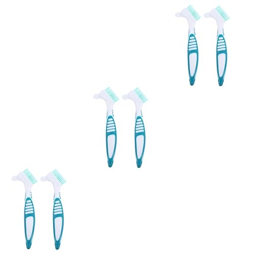 Mipcase 6 Pcs Turtle Shell Cleaning Brush Mini Brush Portable Brush Household Cleaning Multifunctional Cleaning Brush Personal Denture Toothbrush Water Turtle Plastic