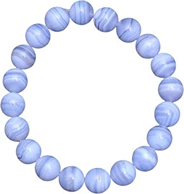 MAUTIK SADIWALA Natural Blue Lace Agate Beaded Bracelet, Round Beads, Healing Stone, Agate Bracelet, Stretchable Bracelet, Cooling Stone, 8MM Agate Beads (B0B834LDLB) Amazon Price History, Amazon Price Tracker