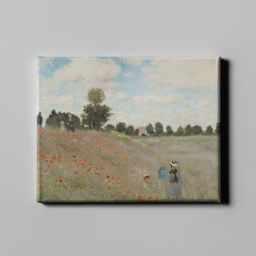 Toile Monet coquelicots M Spiffing Prints pour mur vide et triste