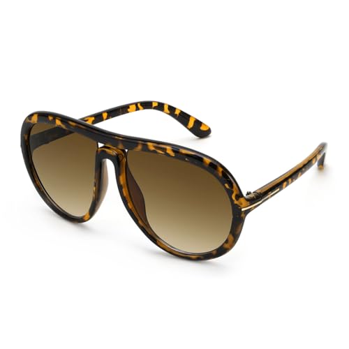 Image of Karsaer Oversized Vintage Aviator Sunglasses for Men Women?Big Retro Round Aviator Sunglasses K7132