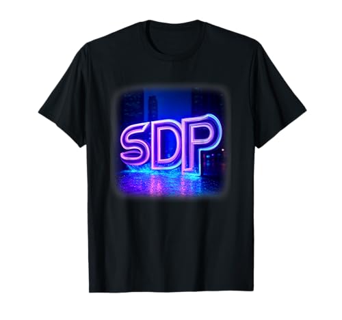 SDP Futuristisches Logo T-Shirt