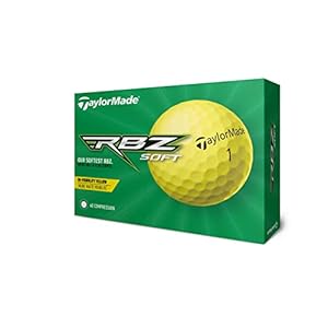 TaylorMade Rbz Soft Dutzend Golfbälle (2019), gelb, 2 TaylorMade Rbz Soft Dutzend Golfbälle (2019), gelb, 2