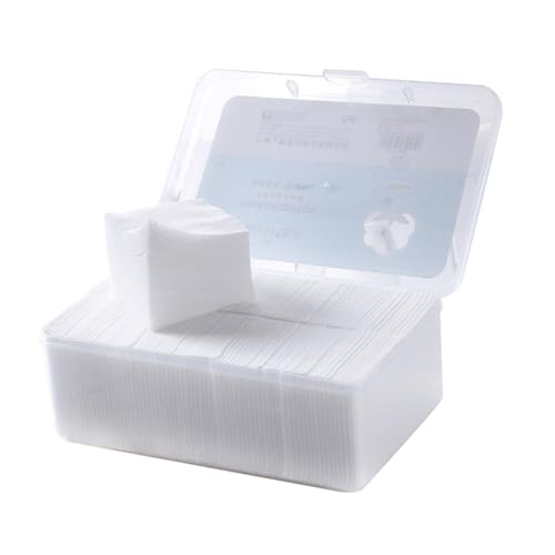 Beatifufu 1000 piezas Discos de Algodón Facial Desechables Suaves y Finos para Desmaquillar y Cuidado Piel con Caja de Almacenamiento Aptos para Maquillaje y Limpieza Diaria