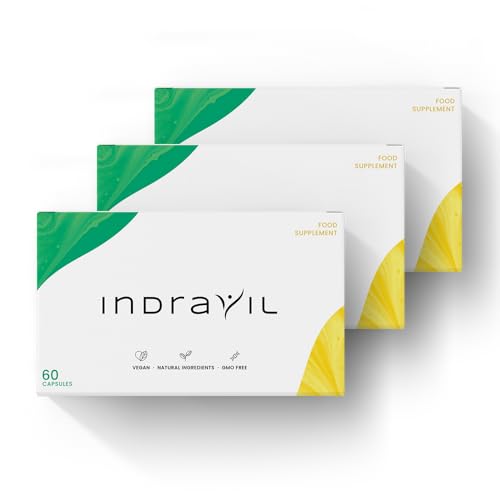 INDRAVIL La fórmula DUO original 2024 Apoya el cuerpo con polvo de espirulina, polvo de inulina, Garcinia Cambogia, L-carnitina, L-arginina y zinc, 180 cápsulas (3 paquetes)