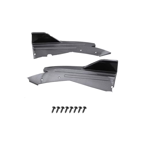 Aleron para trasero antichoque que actua como difusor lateral en negro carbon
