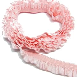 ストレッチフリル　チャーム　簡単で可愛いぃ♡ お色も綺麗♡ ルルベ Amazon.co.jp: 【IVORY】ストレッチフリルレース10ミリ幅 (＃12