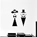 Xxscz Adesivo Murale Signore Da Uomo Luogo Igienico Distintivo Di Lavabo Wc Adesivi Murali In Vinile Art Mural Bagno Interior Decor Impermeabile 74X82Cm