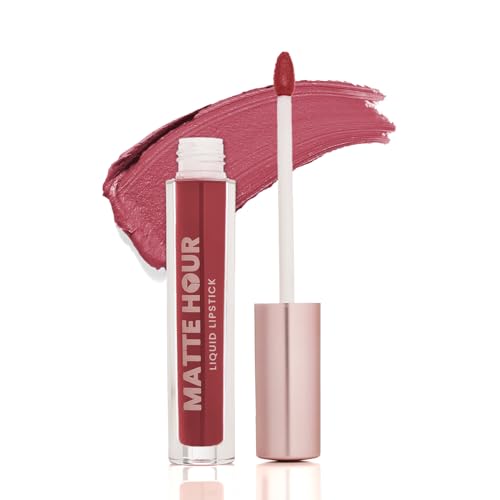Image of Swiss Beauty Matte Hour Liquid Lipstick | Non-Transfer Formula | Highly Pigmented | Up To 10-Hour Wear | Waterproof & Smudge-Proof | Enriched with Vitamin | Shade-7. Terracotta Spritz, 4.2ml
