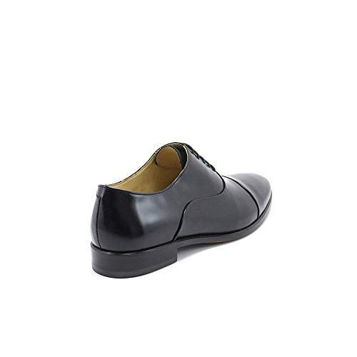 Sapato Oxford Feminino Couro Bico Redondo Confort Dia a Dia Preto 35
