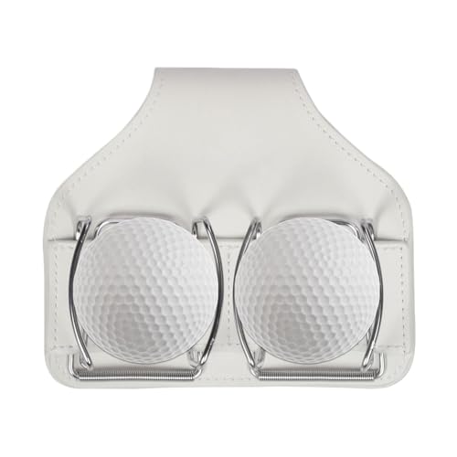 Golf Pouch - Golf Pouches Utility Organizers Waist Holders | Golfs Tee Bag | Portable PU Leather Waist Holder With Removable Cli