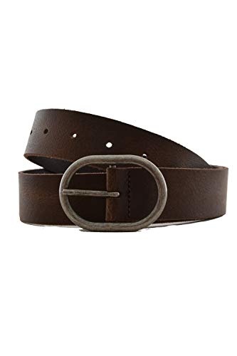Levi's Damen Circle Buckle Core Gürtel, Braun (Brown), 80 cm (Herstellergröße: 80)