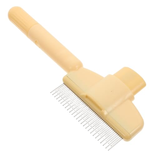 VICASKY Pet Hair Removal Comb for Cats Durable Grooming Brush with Ergonomic Handle for Efficient Grooming Easy to Clean Reliable Cat Comb