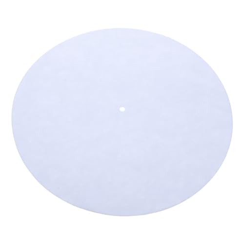 Premium Wool Turntable Platter Mat Anti-static Anti-vibration Non-slip Design for Playback Compatible with All White Slipmat for Vinyl Record Players - Les Beatles, Paul McCartney, John Lennon, RIngo Starr, George Harrison Premium Wool Turntable Platter Mat Anti-static Anti-vibration Non-slip Design for Playback Compatible with All White Slipmat for Vinyl Record Players