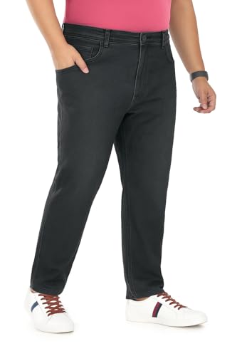 Image of Pluss Tribe - Plus Size Jeans for Men - Denim Jeans - Ideal for Casual, Office Available Sizes : 40 to 52