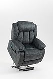 TARTOP Lift Relax Sofa Chair Livingroom Furniture Living Room Power Electric Reclining for Elderly,Blue