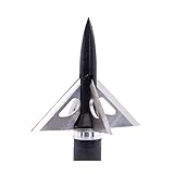 Slick Trick Grizztrick 2 100 GR Broadhead (Pack of 4), 1-1/4', Black