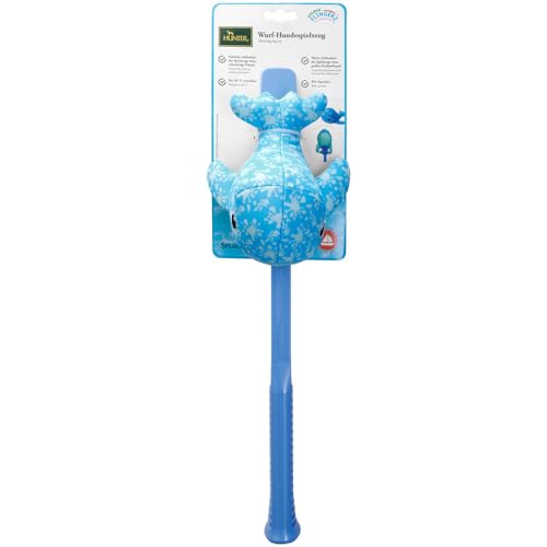 HUNTER Hundespielzeug Splash FLINGERZ Hai, schwimmfähiges Neopren, mit Schleuderstab kombinierbar, ideal für Strand & Wasser, gut sichtbar, waschbar bei 30 °C, Größe: 23 cm