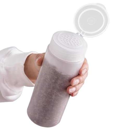 Botellas de condimentos – Tarros de condimentos con tapa | Dispensadores de salsa a prueba de fugas para aderezos de ketchup | Almacenamiento portátil de pimientos en polvo de 600 ml para sal