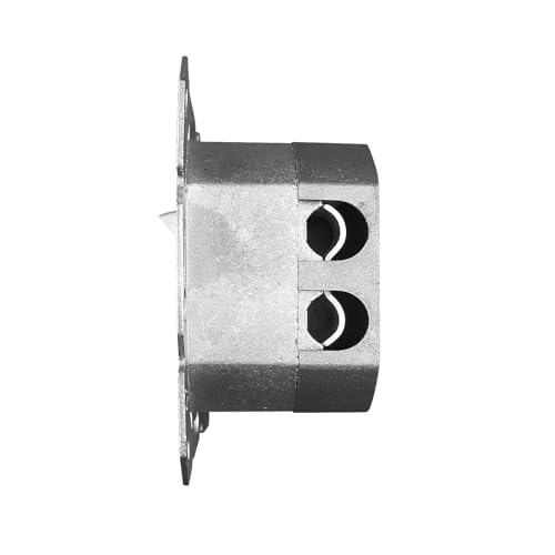 ProfiPatch Netzwerkdose LAN Dose Cat6A 500MHz Unterputz 2X RJ45 Port Anschluss rechts/Links POE CAT7,CAT6A,CAT6,CAT5 geschirmt weiß