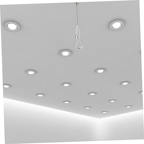20 piezas de tensor para cable de acero con colgador de cuerda para instalación fácil, accesorios versátiles para suspensión en el hogar y fábrica miniatura 6