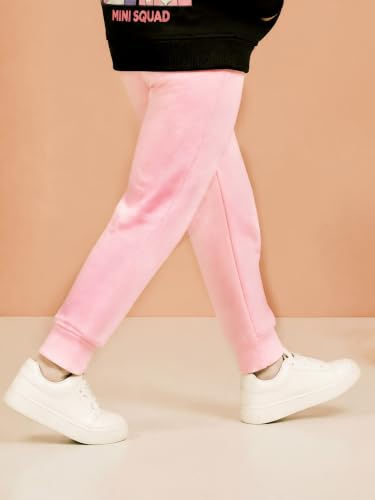 Image of KiddoPanti Boys Solid Fleece Track Pants | Cotton Poly Fleece Fabric | Ankle Length Bottom Rib | 2 Front Patch Pocket | Elastic Waist & Drawcord | Jogger Track Pants for Boys