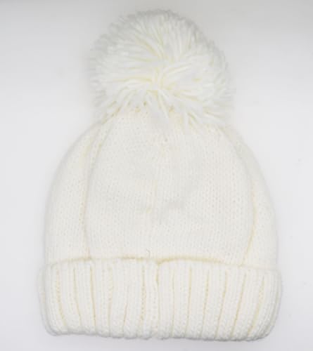 Little Girls Winter Sequin Unicorn Beanie Hat with Pom Pom Knit Cap for Kids Baby Toddler3