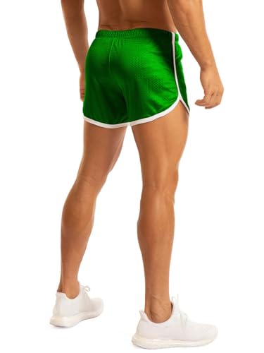 Image of Ouber Men's Fitted Shorts Bodybuilding Workout Gym Running Tight Lifting Shorts