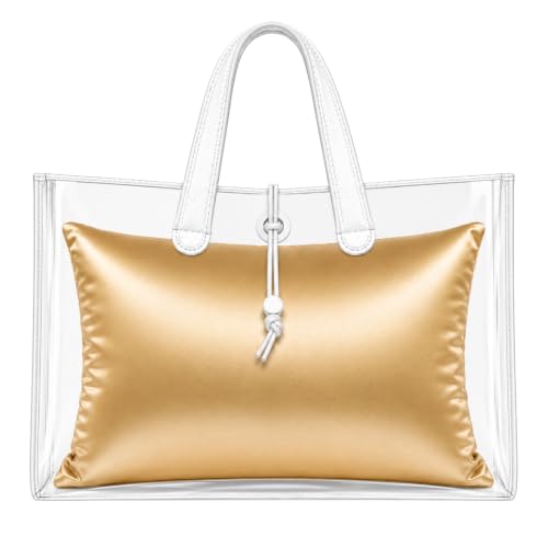 Fabrinique Purse Insert Pillows - Custom Cushioned Handbag Fillers Shaper Inserts to Maintain Small to Large Purses - Insert Stuffers Prevent Creases & Damage for Bag Storage - Gold - Mini-