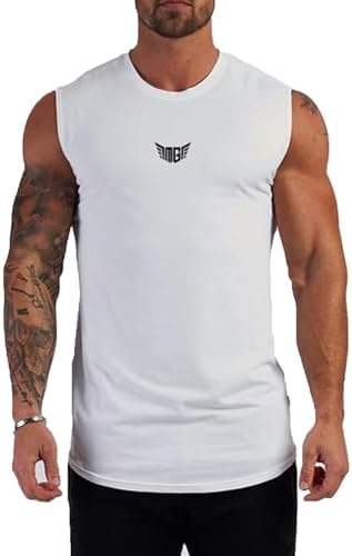 Ghassy Co. Erkek Nem Emici Hızlı Kuruma Atletik Teknik Performans Sporcu Sıfır Kol T-Shirt - Görsel 3