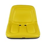 LQI Lawn Mower Garden Tractor Seat Yellow Compatible with John Deere Mowers STX30 STX38 130 160 165 170 175 180 185 110 With Drain Holes GG420-32959, MG861683