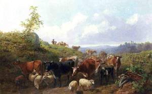 Peinture à l'huile d'Arthur F Tait: reproduction de musée 36x48 pouces