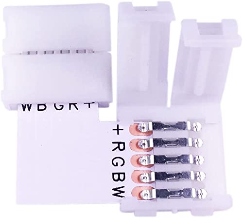 Image secondaire de LITAELEK 10pcs Connecteur d'angle Bande LED 5 Broches pour RGBW LED Strip de 12mm Large Connecteur en Forme de L Ruban LED RGBW