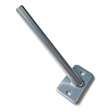 FLVFF Fingerboard Rail Pole Jam Round Metal Rail Finger Skate ramps Parks (PJ2) (Silver) Cover