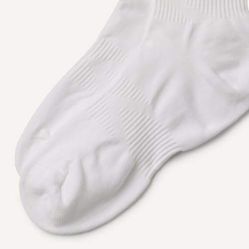 Amazon Essentials Women's Soccer Socks, Over-the-Calf Athletic Fit with Zone Cushioning and Arch Support, 3 Pairs, White, 6-9 - image 4
