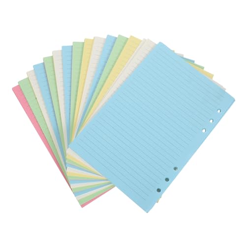 Recharge papier A5 6 trous anti-bavure pour cahier modulable
