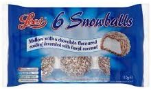 Lees Snowballs 6 Pack 110G