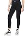 Produktbild NA-KD Damen Skinny High Waist Open Hem Jeans, Schwarz, 40 EU